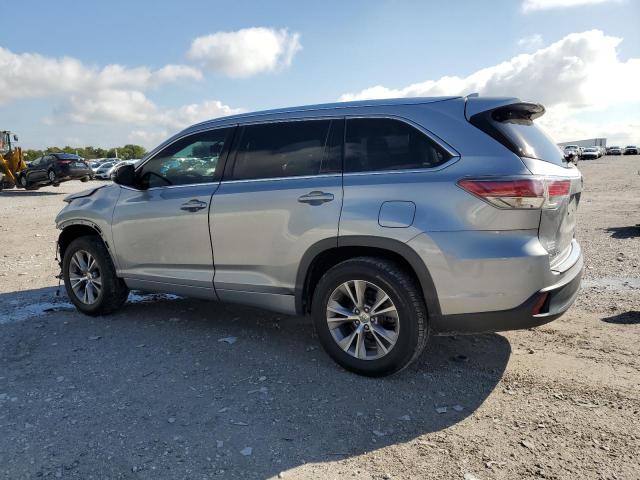 5TDKKRFH5FS075691 - 2015 TOYOTA HIGHLANDER XLE ვერცხლისფერი ფოტო 2