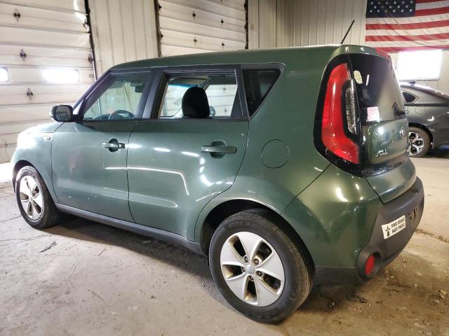 KNDJN2A29E7038505 - 2014 KIA SOUL GREEN photo 2