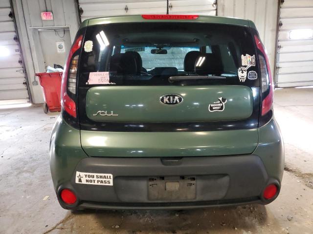 KNDJN2A29E7038505 - 2014 KIA SOUL GREEN photo 6