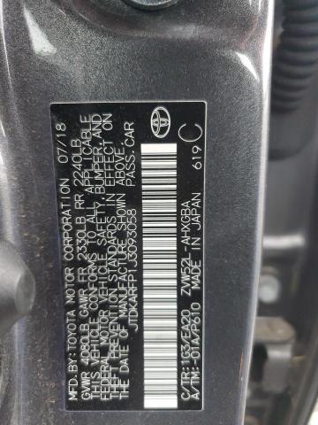 JTDKARFP1J3093058 - 2018 TOYOTA PRIUS PRIM GRAY photo 13