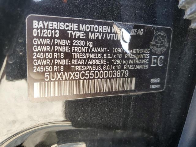 5UXWX9C55D0D03879 - 2013 BMW X3 XDRIVE28I BLACK photo 13