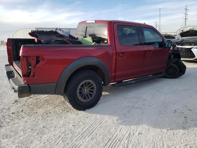 1FTFW1RG9KFA86827 - 2019 FORD F150 RAPTOR RED photo 3