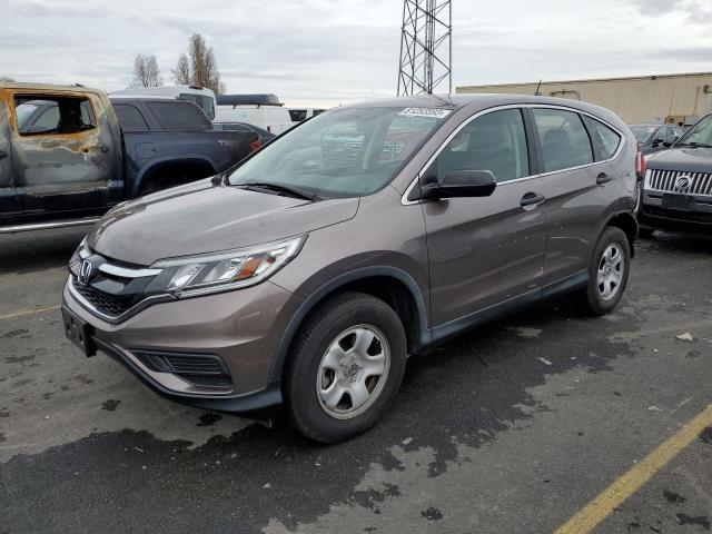 3CZRM3H33FG705515 - 2015 HONDA CR-V LX GRAY photo 1