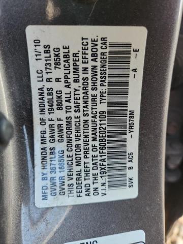 19XFA1F60BE021109 - 2011 HONDA CIVIC LX-S Boz foto 12