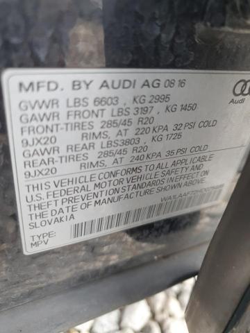 WA1LAAF72HD025498 - 2017 AUDI Q7 PREMIUM PLUS Чорний фото 13