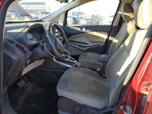 MAJ3S2GE7LC389345 - 2020 FORD ECOSPORT SE RED photo 7