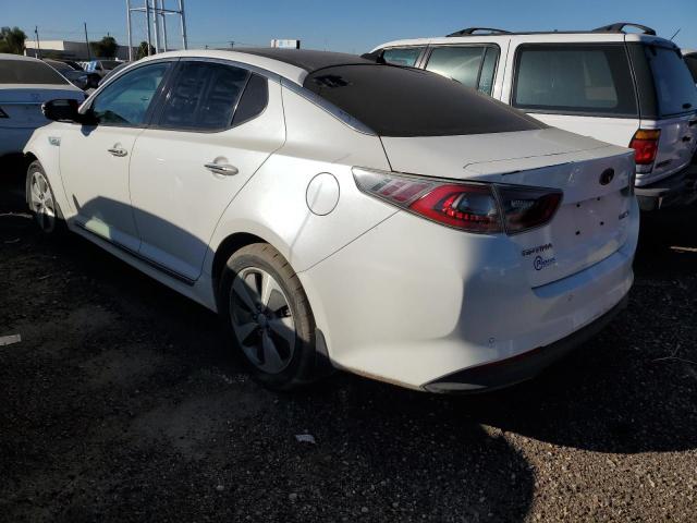 KNAGN4AD2G5098709 - 2016 KIA OPTIMA HYBRID WHITE photo 2