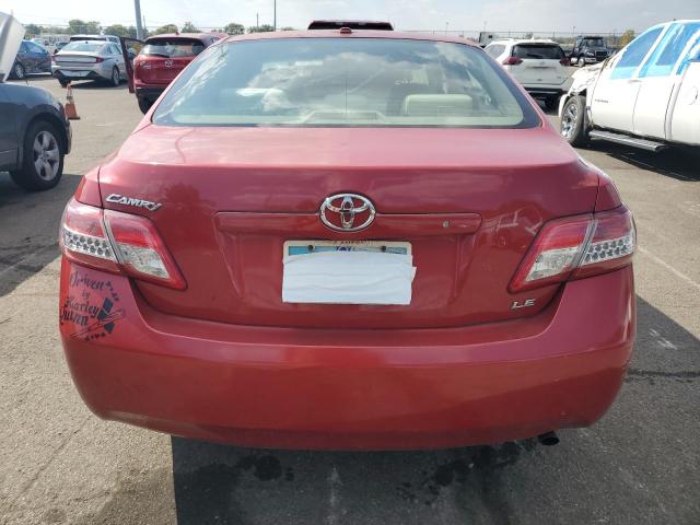 4T1BF3EK3AU511999 - 2010 TOYOTA CAMRY BASE Czerwony zdjęcie 6