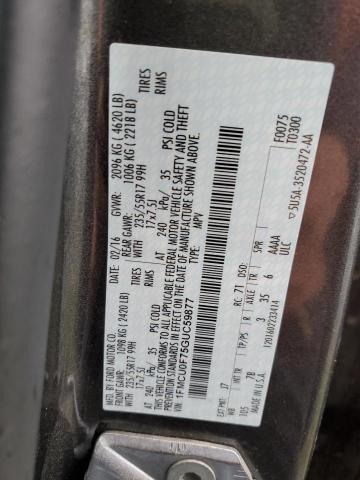 1FMCU0F75GUC59877 - 2016 FORD ESCAPE S GRAY photo 13