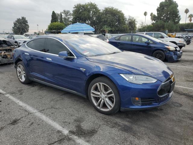 5YJSA1E15FF101817 - 2015 TESLA MODEL S ლურჯი ფოტო 4
