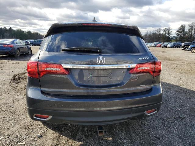 5FRYD4H29GB043167 - 2016 ACURA MDX GRAY photo 6