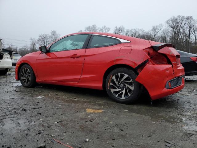 2HGFC4B04HH305922 - 2017 HONDA CIVIC LX RED photo 2