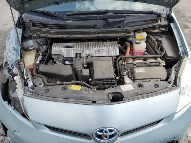 JTDKN3DU6F1895764 - 2015 TOYOTA PRIUS 蓝色 照片 11