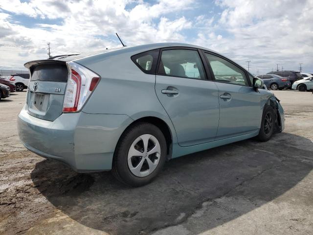 JTDKN3DU6F1895764 - 2015 TOYOTA PRIUS 蓝色 照片 3