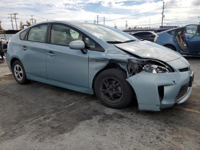 JTDKN3DU6F1895764 - 2015 TOYOTA PRIUS 蓝色 照片 4