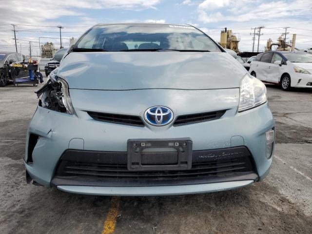 JTDKN3DU6F1895764 - 2015 TOYOTA PRIUS 蓝色 照片 5