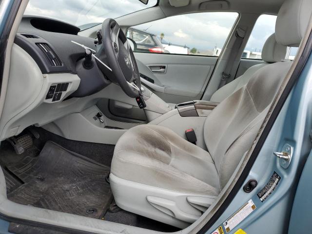 JTDKN3DU6F1895764 - 2015 TOYOTA PRIUS 蓝色 照片 7