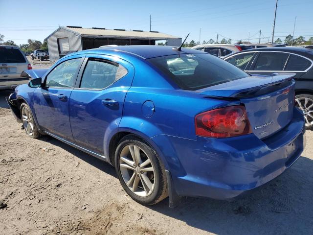 1C3CDZAB0EN184201 - 2014 DODGE AVENGER SE BLUE photo 2