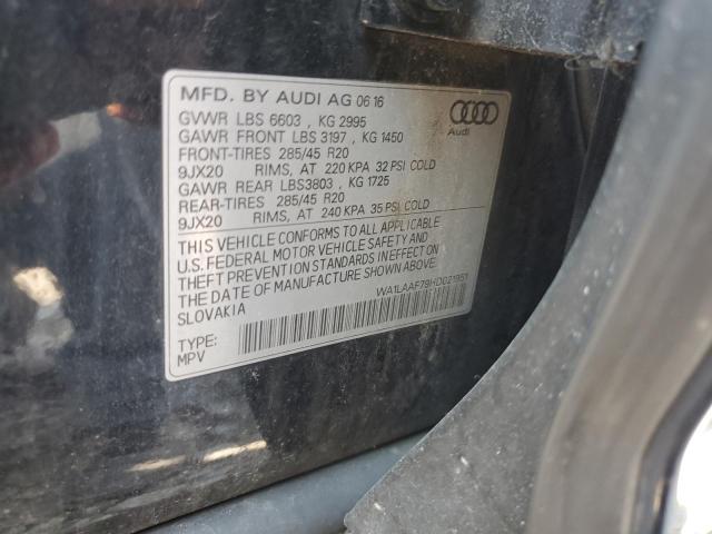 WA1LAAF79HD021951 - 2017 AUDI Q7 PREMIUM PLUS Mavi foto 13