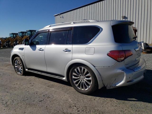 JN8AZ2NEXF9085044 - 2015 INFINITI QX80 SILVER photo 2