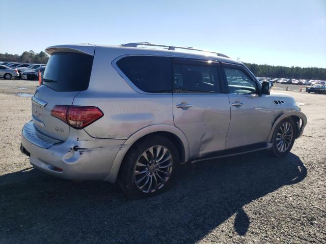 JN8AZ2NEXF9085044 - 2015 INFINITI QX80 SILVER photo 3