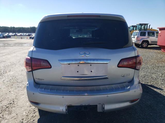 JN8AZ2NEXF9085044 - 2015 INFINITI QX80 SILVER photo 6