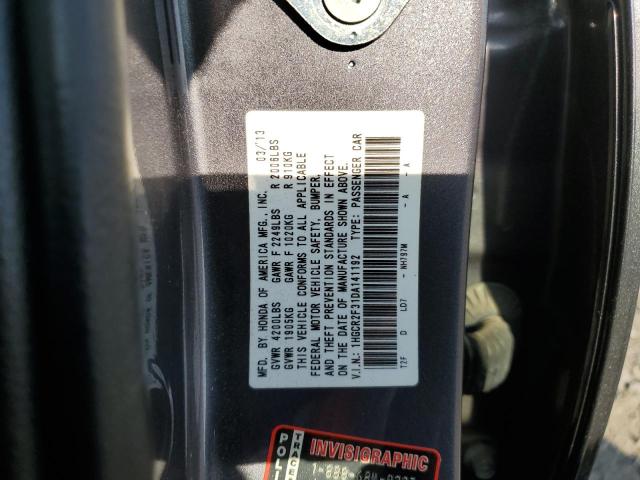 1HGCR2F31DA141192 - 2013 HONDA ACCORD LX Գրաֆիտ լուսանկար 12