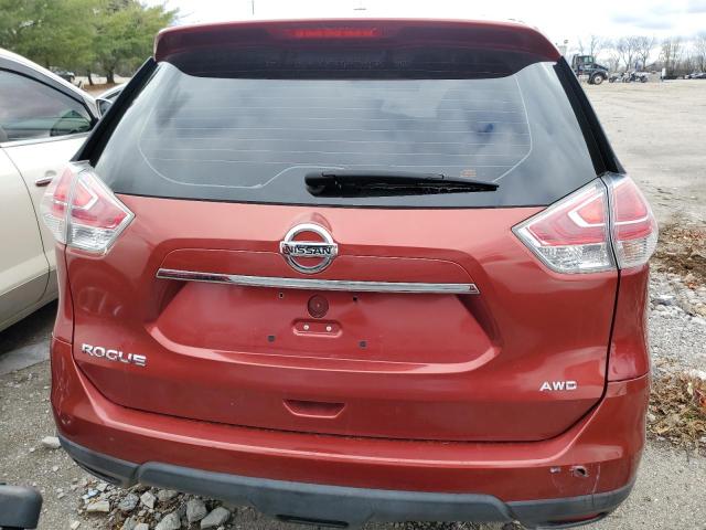 KNMAT2MV4GP634958 - 2016 NISSAN ROGUE S MAROON photo 6