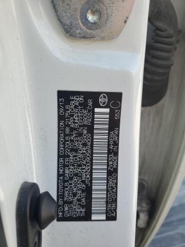 JTDKN3DU9D5694009 - 2013 TOYOTA PRIUS Beyaz fotoğraf 12