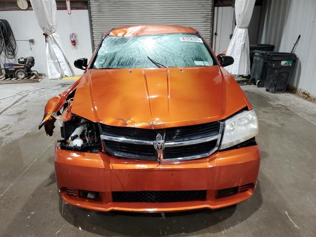 1B3LC56J48N160335 - 2008 DODGE AVENGER SXT ORANGE photo 5