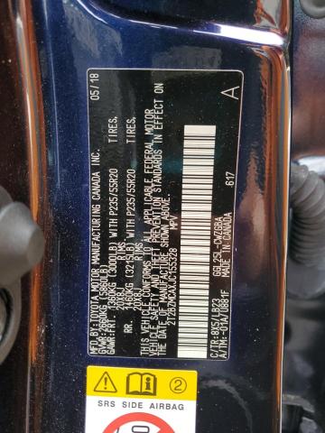 2T2BZMCAXJC155328 - 2018 LEXUS RX 350 BASE Կապույտ լուսանկար 14