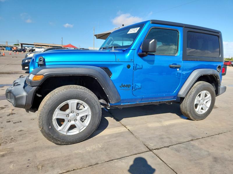 1C4GJXAN0MW790739 - 2021 JEEP WRANGLER SPORT BLUE photo 1