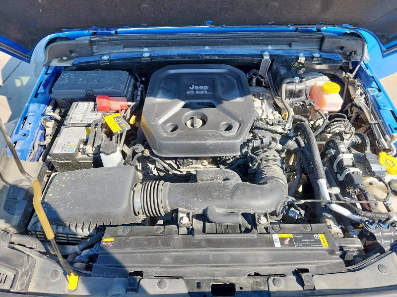 1C4GJXAN0MW790739 - 2021 JEEP WRANGLER SPORT BLUE photo 11