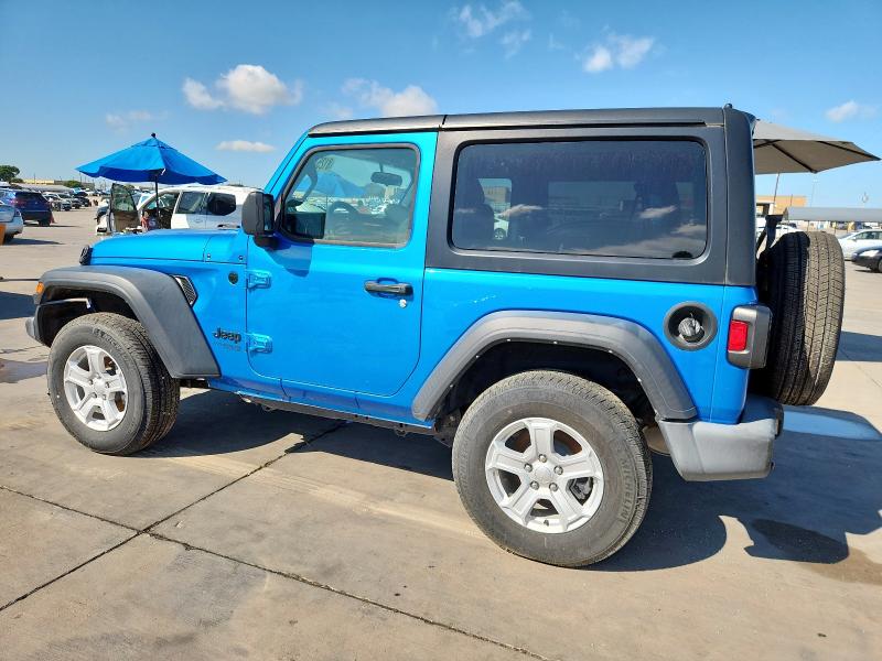1C4GJXAN0MW790739 - 2021 JEEP WRANGLER SPORT BLUE photo 2