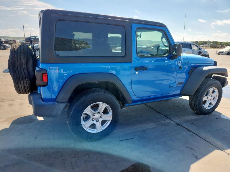 1C4GJXAN0MW790739 - 2021 JEEP WRANGLER SPORT BLUE photo 3