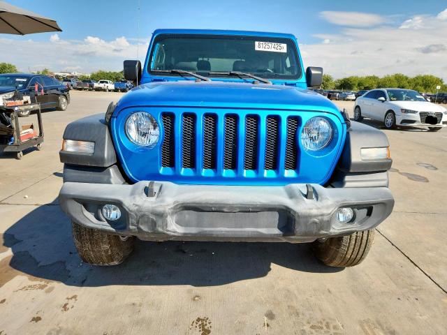 1C4GJXAN0MW790739 - 2021 JEEP WRANGLER SPORT BLUE photo 5