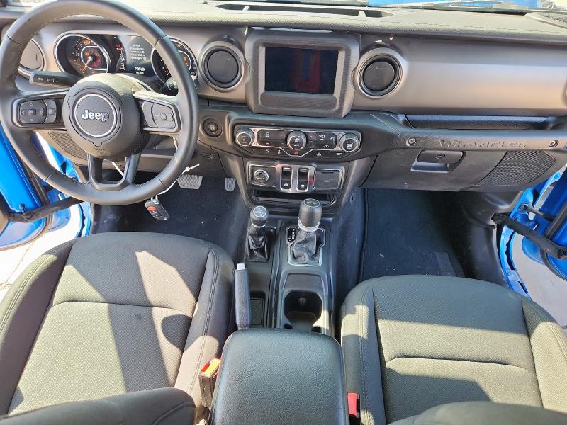 1C4GJXAN0MW790739 - 2021 JEEP WRANGLER SPORT BLUE photo 8