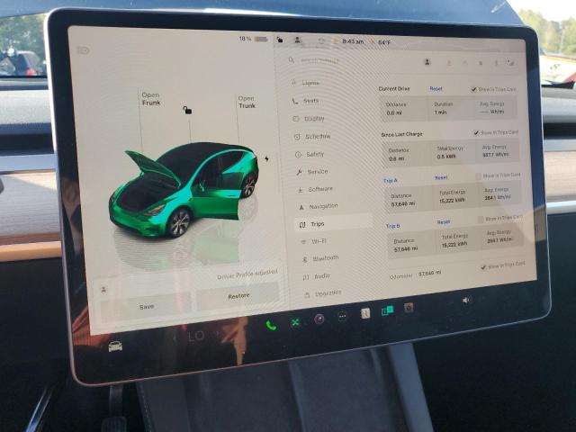 7SAYGAEE0PF864389 - 2023 TESLA MODEL Y Сірий фото 9