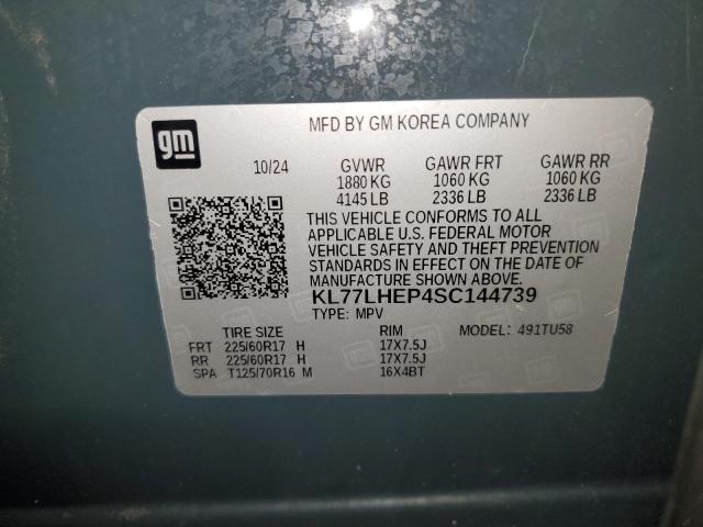 KL77LHEP4SC144739 - 2025 CHEVROLET TRAX 1LT ნაცრისფერი ფოტო 13