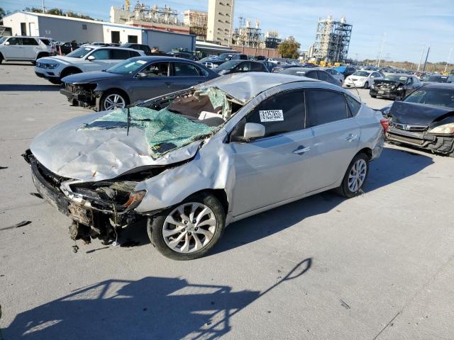 3N1AB7AP8JL638524 - 2018 NISSAN SENTRA S SILVER photo 1