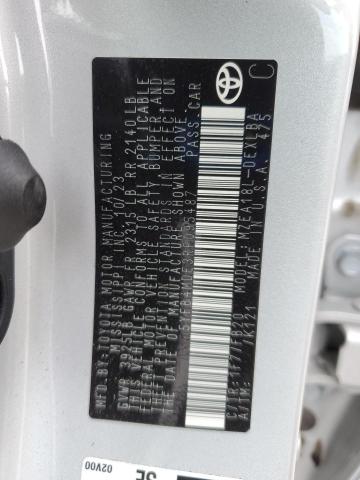 5YFB4MDE3RP095487 - 2024 TOYOTA COROLLA LE ვერცხლისფერი ფოტო 13