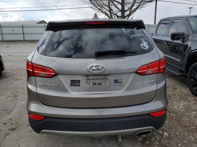 5XYZT3LB5EG148837 - 2014 HYUNDAI SANTA FE S GRAY photo 6