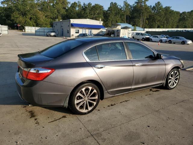 1HGCR2F58EA224847 - 2014 HONDA ACCORD SPORT GRAY photo 3