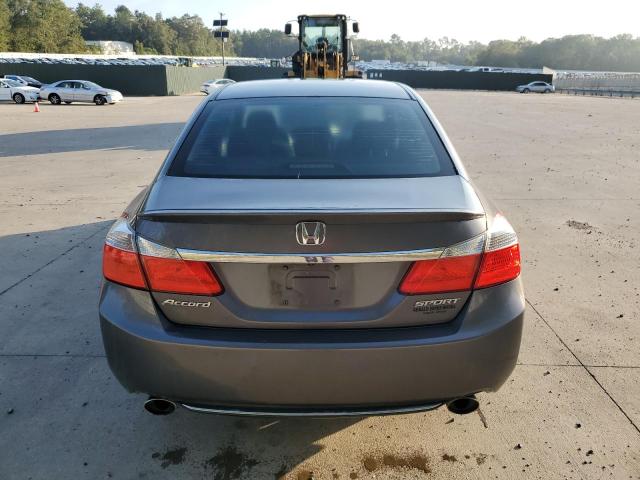 1HGCR2F58EA224847 - 2014 HONDA ACCORD SPORT GRAY photo 6