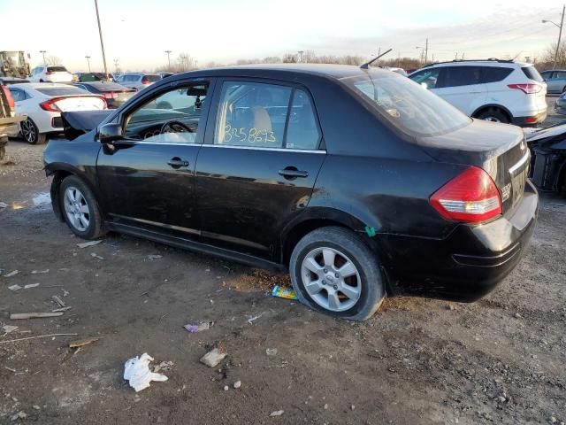 3N1BC11E37L403549 - 2007 NISSAN VERSA S BLACK photo 2