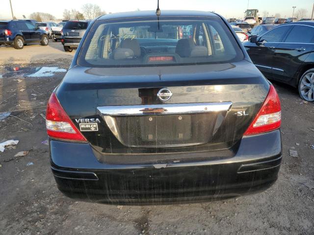 3N1BC11E37L403549 - 2007 NISSAN VERSA S BLACK photo 6