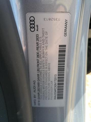 WAU2GAFC3GN172013 - 2016 AUDI A7 PRESTIGE Gümüş fotoğraf 12