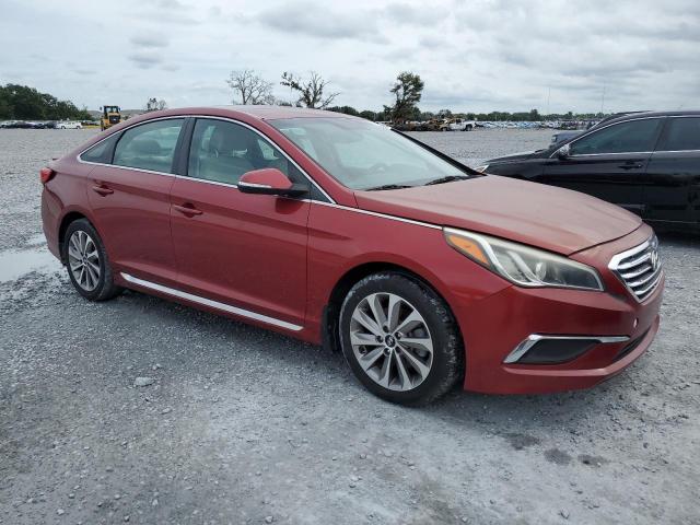 5NPE34AF2FH027042 - 2015 HYUN SONATA SPORT RED photo 4