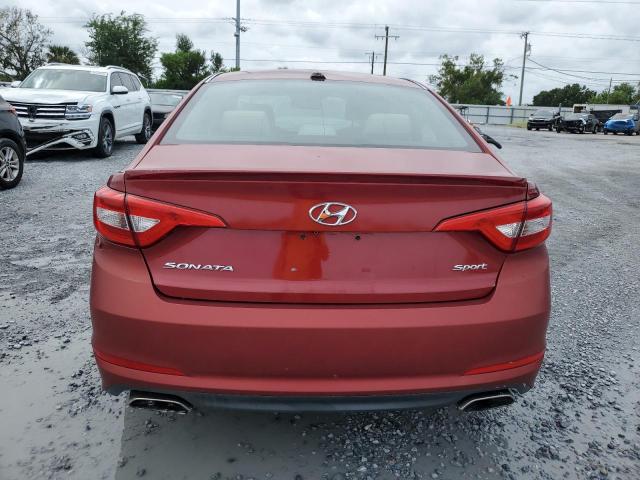 5NPE34AF2FH027042 - 2015 HYUN SONATA SPORT RED photo 6