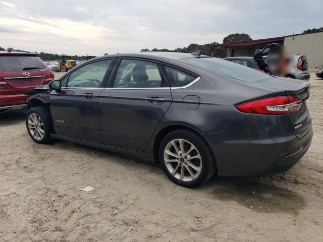 3FA6P0LU1KR154486 - 2019 FORD FUSION SE GRAY photo 2